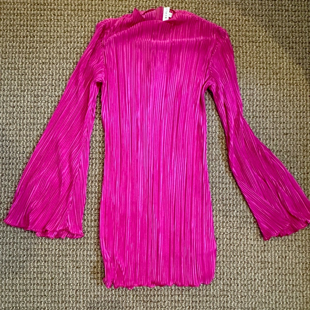Vibrant pink mini dress
